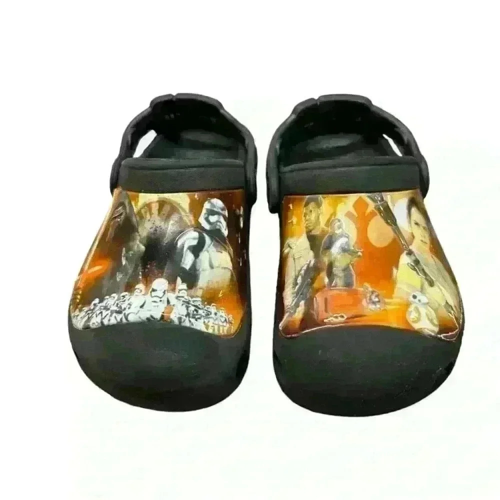Crocs Creative Kids Size 10/11 Star Wars The Force Awakens Black Clogs - Picture 2 of 5